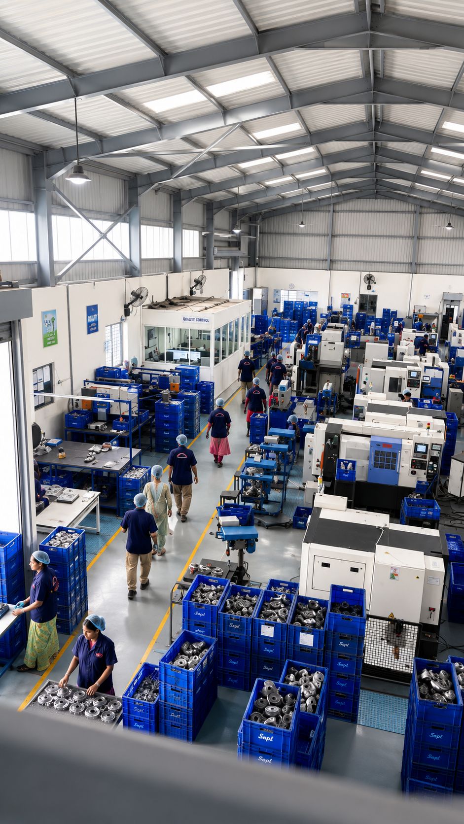 Precision CNC machining — quality-controlled production