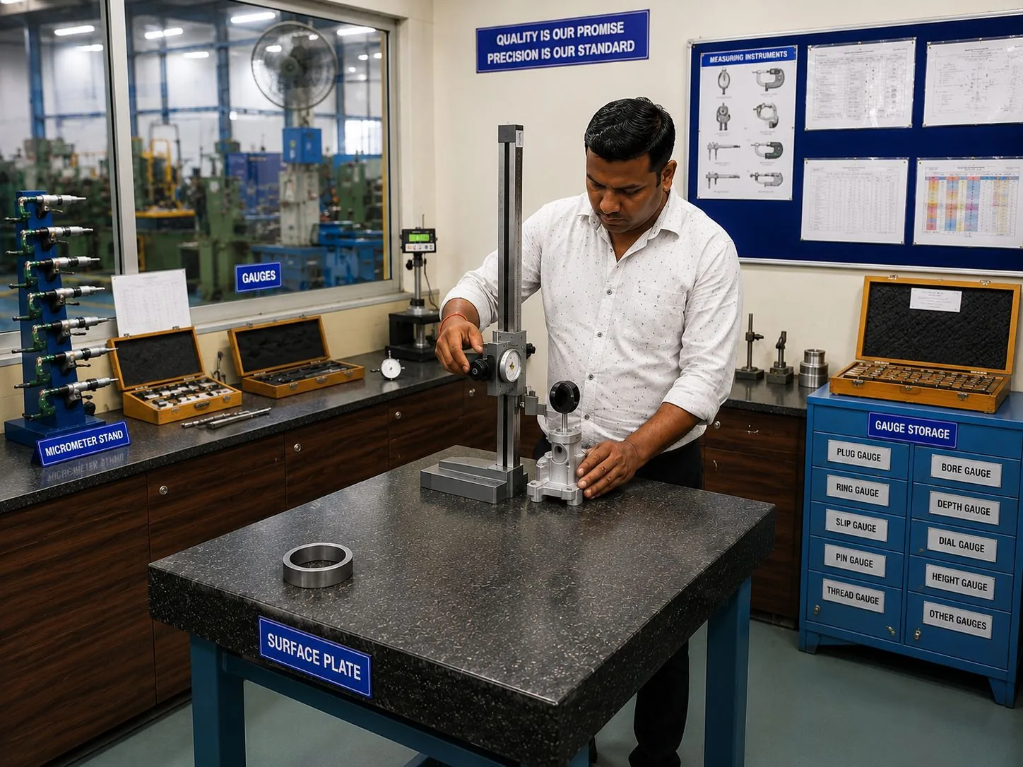 Quality inspection and CMM measurement of aluminium die casting